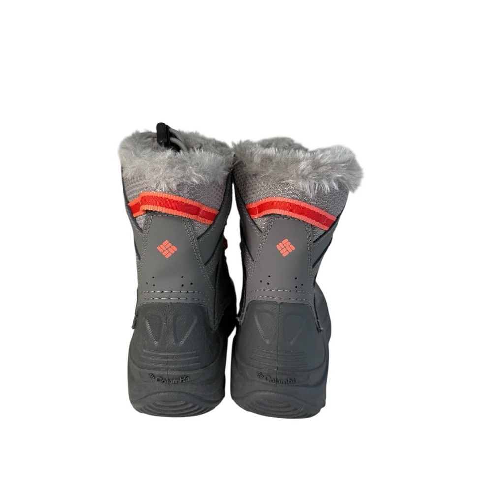 Columbia Youth Bugaboot Plus IV Omni-Heat Boot- Gray/Orange Boys Size 1Y No Box - Picture 4 of 6